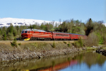 Lokomotiva: Di 4 652 | Vlak: Rt 458 ( Mo i Rana - Trondheim ) | Místo a datum: Mo i Rana 29.05.1997