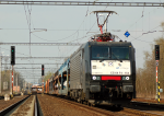 Lokomotiva: 189.154 ( PKP Cargo ) | Vlak: Nex 46741 | Místo a datum: Polanka nad Odrou výh. (CZ) 18.04.2012
