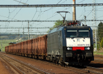Lokomotiva: 189.842 ( PKP Cargo ) | Vlak: Pn 148379 ( Omarska - Ostrava-Bartovice ) | Místo a datum: Prosenice (CZ) 28.04.2012