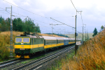 Lokomotiva: 163.058-1 | Vlak: Ex 320 Košičan ( Košice - Praha hl.n. ) | Místo a datum: Štrba 15.09.1994