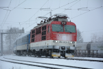 Lokomotiva: 350.003-0 | Vlak: EC 279 Metropolitan ( Praha hl.n. - Budapest Nyugati pu. ) | Místo a datum: Česká Třebová (CZ) 18.01.2018