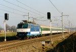 Lokomotiva: 350.004-8 | Vlak: EC 75 Johann Gregor Mendel ( Praha hl.n. - Wien Südbf. ) | Místo a datum: Opatov (CZ) 03.04.2002