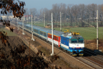 Lokomotiva: 350.006-3 | Vlak: EC 171 Hungaria ( Berlin Hbf. - Budapest Kel.pu. ) | Msto a datum: Velim (CZ) 07.02.2009