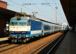 Lokomotiva: 350.008-9 | Vlak: EC 170 Hungaria ( Budapest Kel.pu. - Berlin Hbf. ) | Místo a datum: Pardubice hl.n. (CZ) 20.06.2013