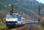 Lokomotiva: 350.008-9 | Vlak: EC 174 Jan Jesenius ( Budapest Kel.pu. - Hamburg-Altona ) | Místo a datum: Bezpráví (CZ) 22.10.2013