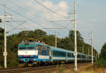 Lokomotiva: 350.013-7 | Vlak: EC 170 Hungaria ( Budapest Kel.pu. - Berlin Hbf. ) | Místo a datum: Kolín (CZ) 10.09.2009