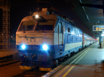 Lokomotiva: 350.014-7 | Vlak: IC 506 UNION POISŤOVŇA ( Košice - Bratislava hl.st. ) | Místo a datum: Žilina 28.10.2014
