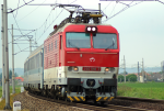 Lokomotiva: 350.016-2 | Vlak: EC 171 Hungaria ( Berlin Hbf. - Budapest Kel.pu. ) | Místo a datum: Starý Kolín (CZ) 25.05.2010