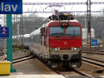 Lokomotiva: 350.016-2 | Vlak: EC 174 Jan Jesenius ( Budapest Kel.pu. - Břeclav ) | Místo a datum: Břeclav (CZ) 15.03.2013