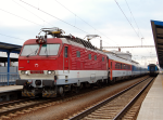 Lokomotiva: 350.016-2 | Vlak: EC 271 Petrov ( Brno hl.n. - Budapest Kel.pu. ) | Místo a datum: Břeclav (CZ) 04.05.2013