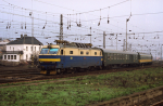 Lokomotiva: 350.017-0 | Vlak: IC 502 Kriváň ( Košice - Bratislava hl.st. ) | Místo a datum: Bratislava hl.st. 19.12.1993