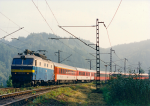 Lokomotiva: 350.019-6 | Vlak: EC 70 Antonín Dvořák ( Wien Südbf. - Praha-Holešovice ) | Místo a datum: Bezpráví (CZ) 01.09.2000