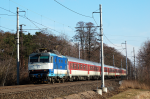 Lokomotiva: 350.019-6 | Vlak: EC 276 Frantiek Kik ( Bratislava hl.st. - Praha-Holeovice ) | Msto a datum: Koln (CZ) 07.02.2009