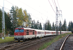 Lokomotiva: 350.019-6 | Vlak: IC 522 ( Košice - Bratislava hl.st. ) | Místo a datum: Štrba 25.10.2017
