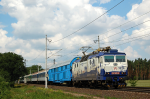 Lokomotiva: 362.002-8 | Vlak: R 475 Jadran ( Praha hl.n. - Split ) | Msto a datum: Star Koln (CZ) 21.06.2009