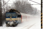 Lokomotiva: 362.006-9 | Vlak: R 604 Dargov ( ierna nad Tisou - Bratislava hl.st. ) | Msto a datum: Vrtky zastvka 10.02.2006