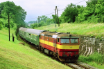 Lokomotiva: 752.030-7 | Vlak: Zr 1910 ( Košice - Humenné ) | Místo a datum: Nižný Hrabovec  05.08.1998