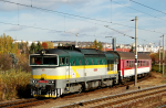 Lokomotiva: 754.055-2 | Vlak: Os 7311 ( Banská Bystrica - Zvolen os.st. ) | Místo a datum: Zvolen os.st. 21.10.2013