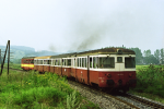 Lokomotiva: 820.004-0 | Vlak: Os 8306pk ( Plaveč - Poprad-Tatry ) | Místo a datum: Strážky zastávka 04.08.1998