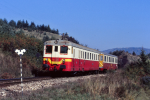 Lokomotiva: 830.123-6 | Vlak: Os 8767 ( Stará Ľubovňa - Prešov ) | Místo a datum: Krivany 05.10.1995
