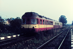Lokomotiva: 851.011-7 | Vlak: Os 1706 ( Zvolen os.st. - Vrtky ) | Msto a datum: Turiansk Teplice 20.08.1989
