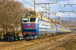 Lokomotiva: ČS7-183 | Vlak: P 046 ( Lysychansk - Uzhhorod ) | Místo a datum: Mukachevo Prilad 14.11.2018