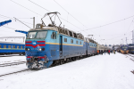Lokomotiva: ČS7-171 | Vlak: IC 737/738 ( Zaporizhzhia I - Kyiv-Pasazhyrskyi ) | Místo a datum: Dnipro-Golovnij 30.12.2021