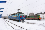 Lokomotiva: ČS7-171, ČME3-5638 | Vlak: IC 737/738 ( Zaporizhzhia I - Kyiv-Pasazhyrskyi ) | Místo a datum: Dnipro-Golovnij 30.12.2021