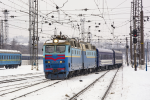 Lokomotiva: ČS7-292 | Vlak: P 42/41 ( Truskavets - Dnipro-Golovnij ) | Místo a datum: Dnipro-Golovnij 30.12.2021